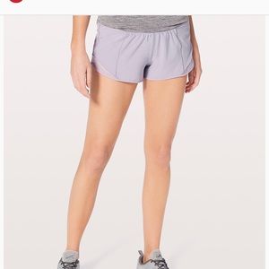 Lululemon Hotty hot short II in lilac quartz!!